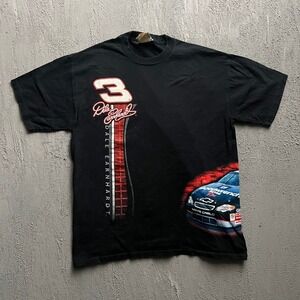 Vintage Dale Earnhardt Shirt Large Black 1990s NASCAR Racing
